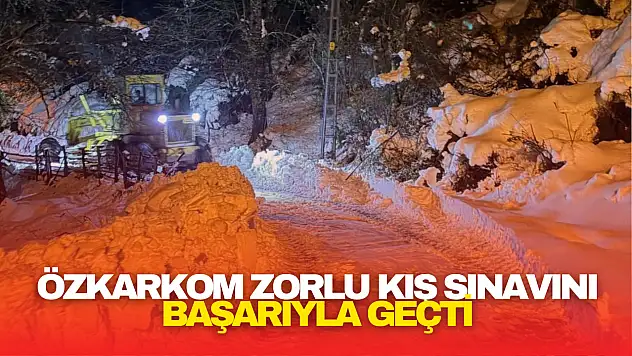 ÖZKARKOM Zorlu Kış Sınavını Başarıyla Geçti