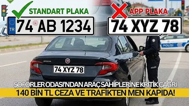 Plaka Uyarısı: 140 Bin TL Ceza ve Trafikten Men Kapıda!