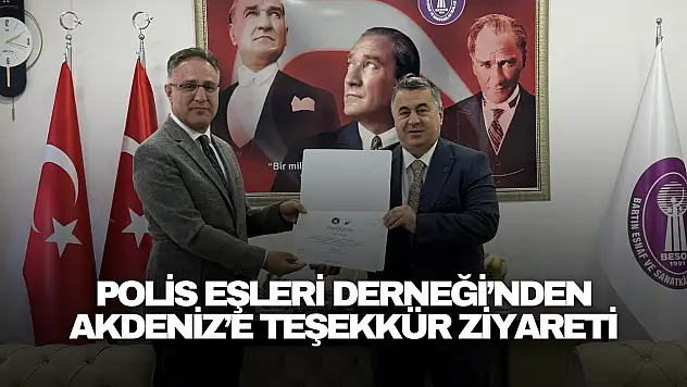 Polis Eşleri Derneği'nden Akdeniz'e Teşekkür Ziyareti