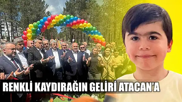 Renkli kaydırak renkli görüntülerle açıldı