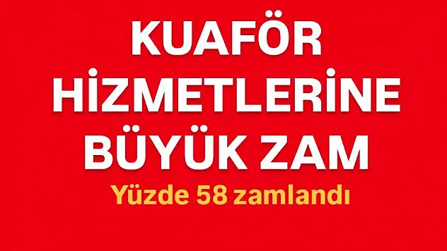 Saç sakal traşına büyük zam