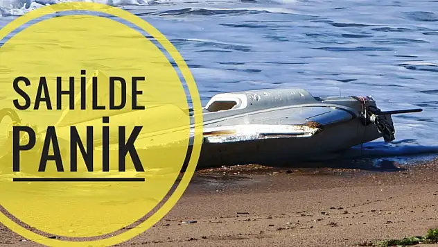 Sahilde Panik: İHA Sahile Vurdu