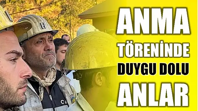 Şehit madencilerin anıldığı törende duygulu anlar