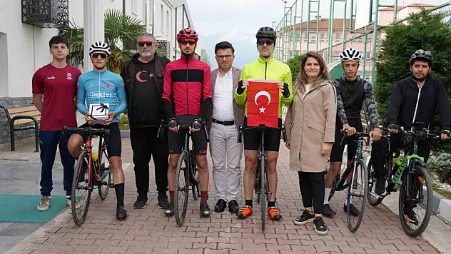 Selanik'ten gelen bayrak ve toprak Düzce'ye ulaştı