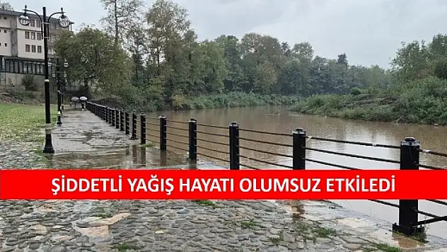 Şiddetli yağış hayatı olumsuz etkiledi