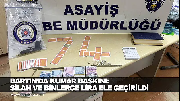 Silah ve Binlerce Lira Ele Geçirildi