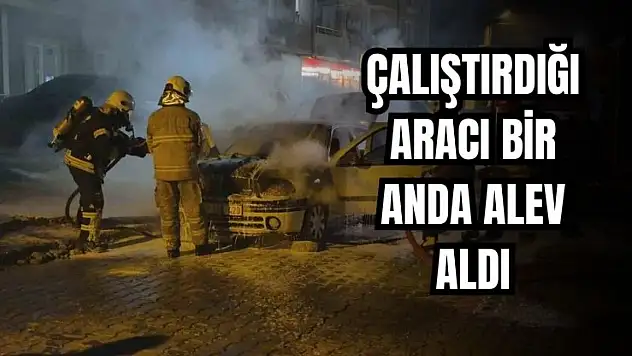 Sürücü son anda kurtuldu