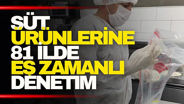 Süt Ürünlerine 81 İlde Eş Zamanlı Denetim
