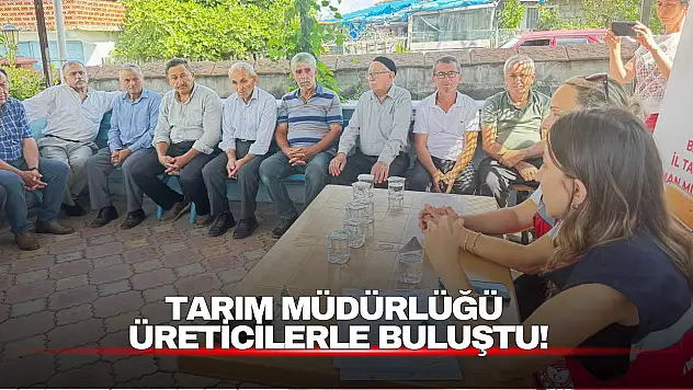 Tarım Müdürlüğü Ekipleri Üretici İle Buluştu