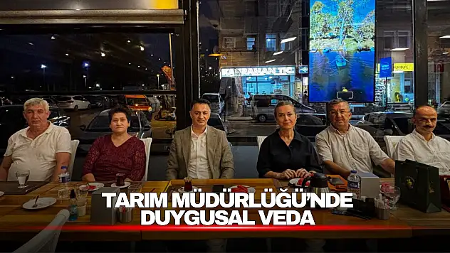 Tarım Müdürlüğü'nde Duygusal Veda