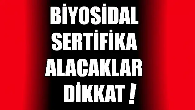 Tarım Müdürlüğünden duyuru