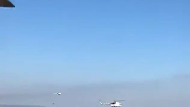 Ekiplerin havadan ve karadan müdahalesi devam ediyor