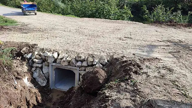 Taşkın riskine karşı kutu menfez çalışması