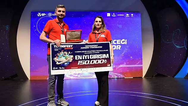 TEKNOFEST'te birinci olan projelerini anlattılar