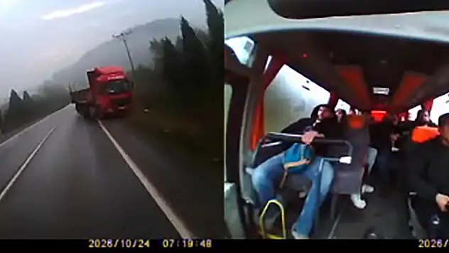 Tırın hatalı sollaması faciaya davetiye çıkardı: 24 kişi ölümden döndü