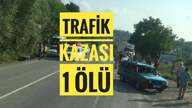Trafik kazası 1 ölü