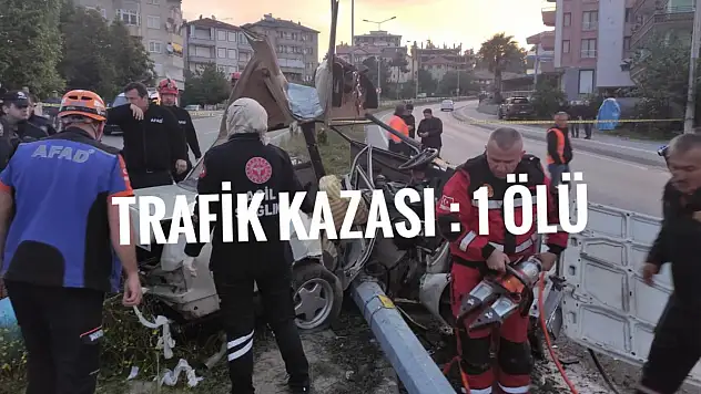 Trafik kazası 1 ölü