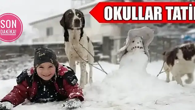 Tüm okullar tatil oldu