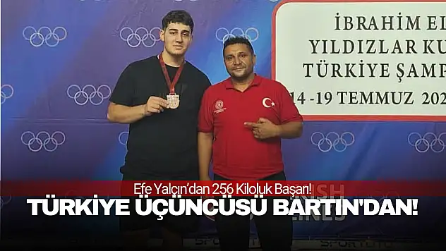 Türkiye Üçüncüsü Bartın'dan!