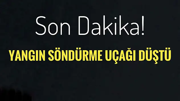 Uçağımız düştü