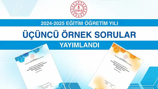 Üçüncü örnek sorular ve videolu çözümleri yayımlandı
