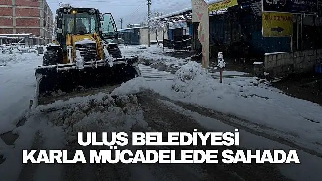 Ulus Belediyesi Karla Mücadelede Sahada