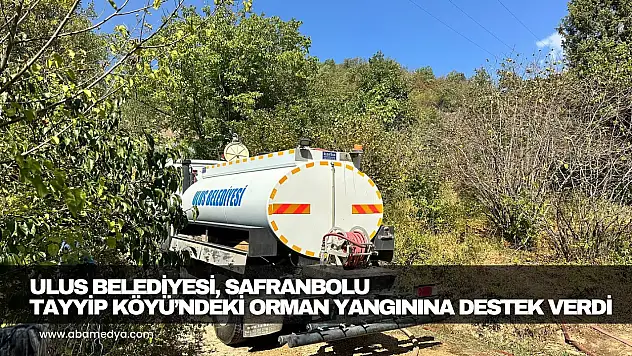 Ulus Belediyesi Yangına Destek