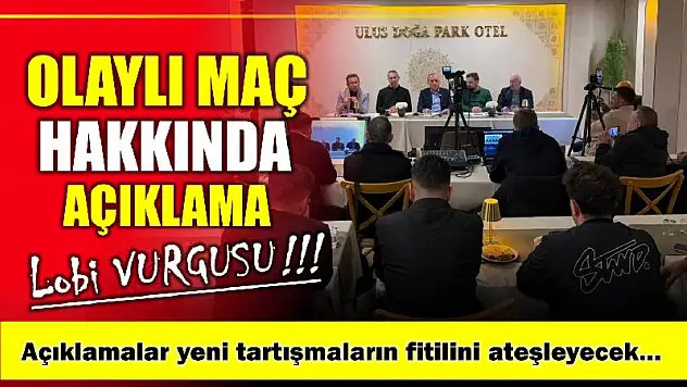 Ulus Çınarspor yönetiminden açıklama