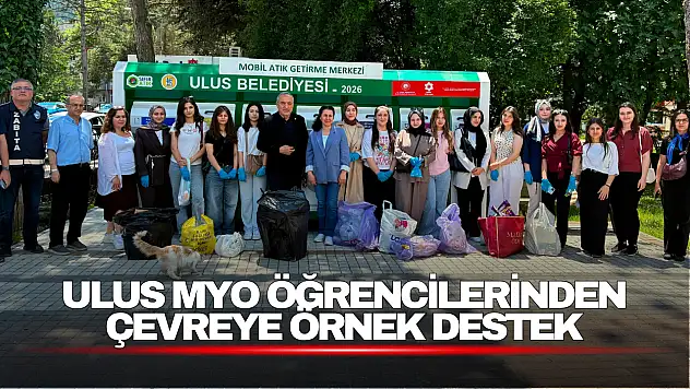 Ulus MYO öğrencilerinden çevreye örnek destek