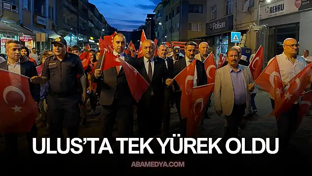 Ulus'ta 15 Temmuz'un Unutulmayanları İçin Tek Yürek Oldu