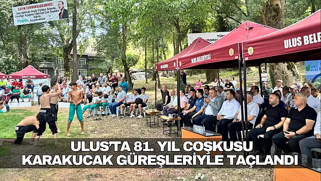 Ulus'ta 81. Yıl Coşkusu Karakucak Güreşleriyle Taçlandı