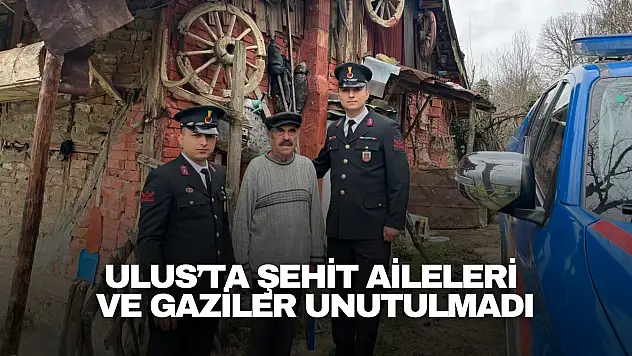 Ulus'ta Bayramda Anlamlı Ziyaret: Şehit Aileleri ve Gaziler Unutulmadı