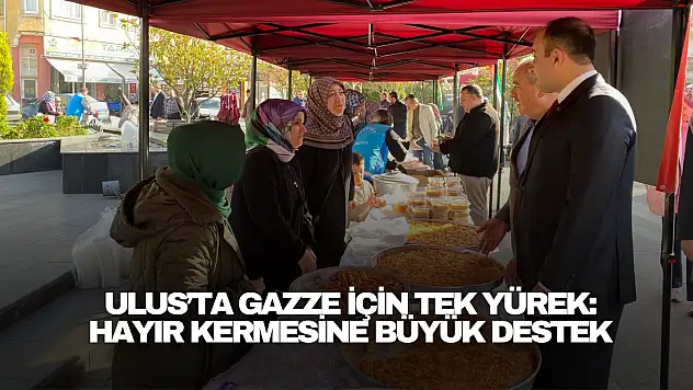 Ulus'ta Gazze İçin Tek Yürek