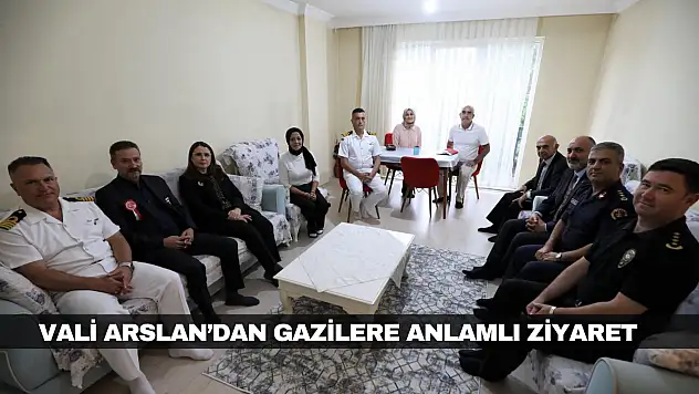 Vali Arslan'dan Gazilere Anlamlı Ziyaret
