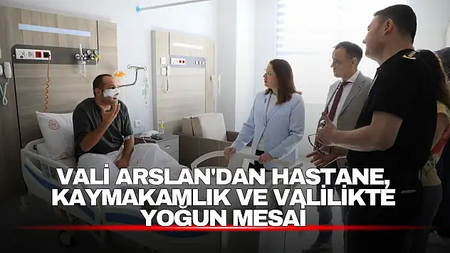 Vali Arslan'dan Yoğun Mesai