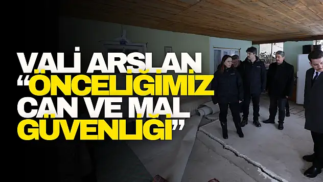 Vali Arslan Karla Mücadeleyi Sahada İnceledi