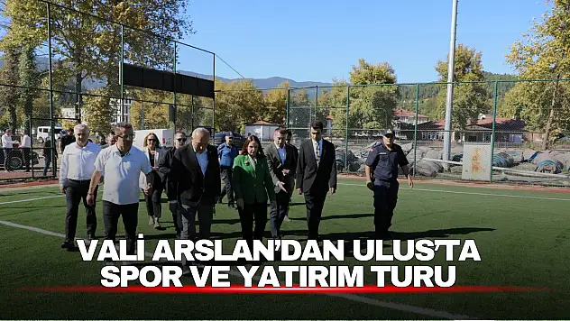 Vali Arslan Ulus'ta Sahaya İndi: Spor Tesislerini ve Devam Eden Yatırımları İnceledi