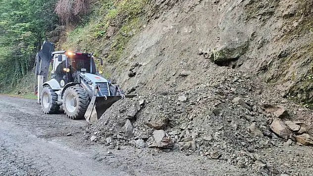 Yağışlar heyelana neden oldu