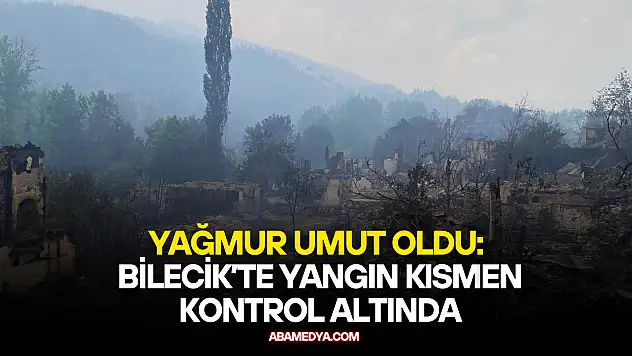 Yağmur Umut Oldu: Bilecik'te Yangın Kısmen Kontrol Altında