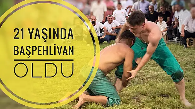 Yanaz'ın Başpehlivanı oldu