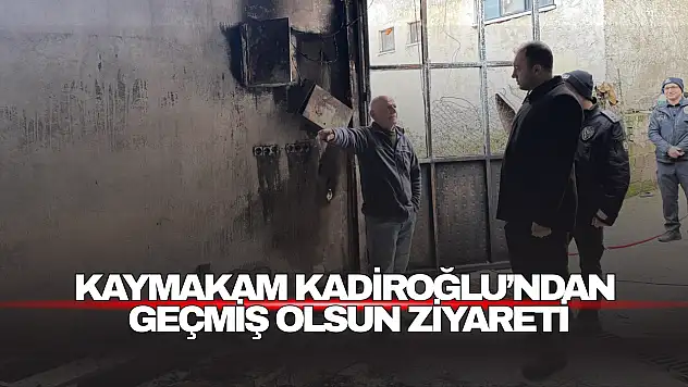 Yangın Sonrası Geçmiş Olsun Ziyareti