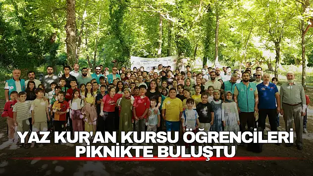 Yaz Kur'an Kursu Öğrencileri Piknikte Buluştu