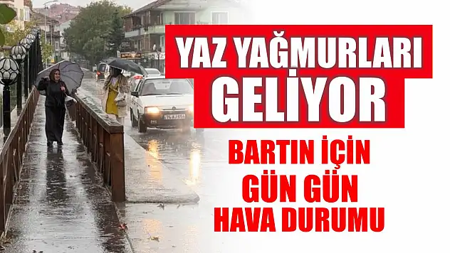 Yaz yağmurları geliyor