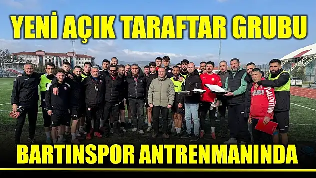 Yeni Açık Taraftar Grubundan Bartınspor'a moral ziyareti