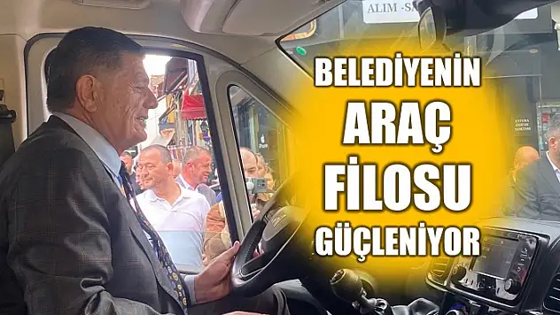 Yeni araçlar düzenlenen törenle hizmete alındı