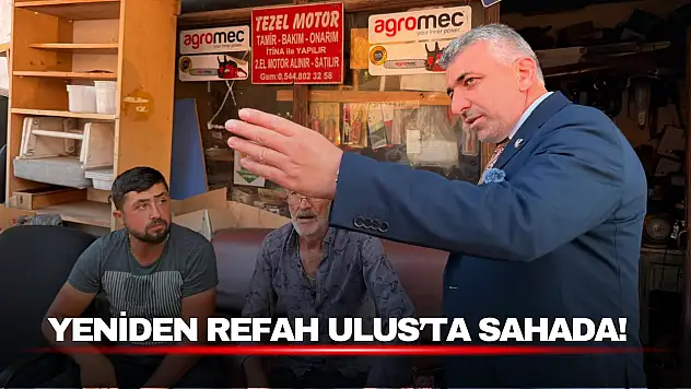 Yeniden Refah Partisi Teşkilatı Ulus'ta Esnaf ve Vatandaşlarla Buluştu