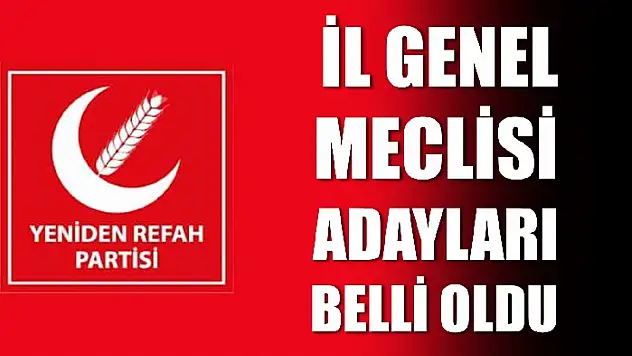 Yeniden Refahın listesi