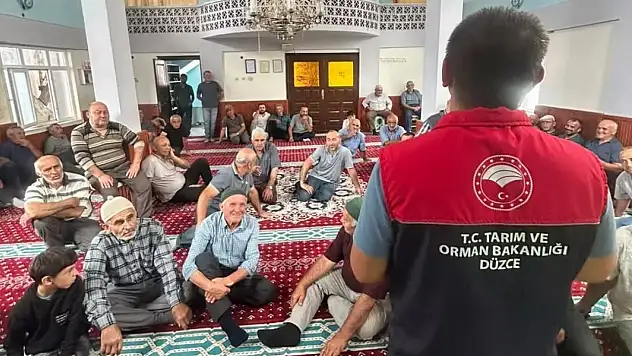 Çiftçilere tarımsal destek ve kahverengi kokarca bilgilendirmesi