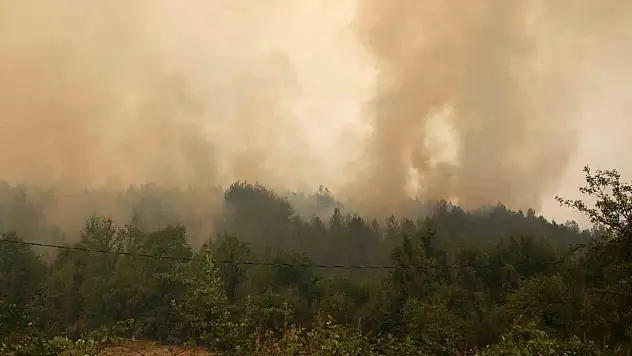 Yoğun dumanlar havadan müdahaleyi zorlaştırıyor