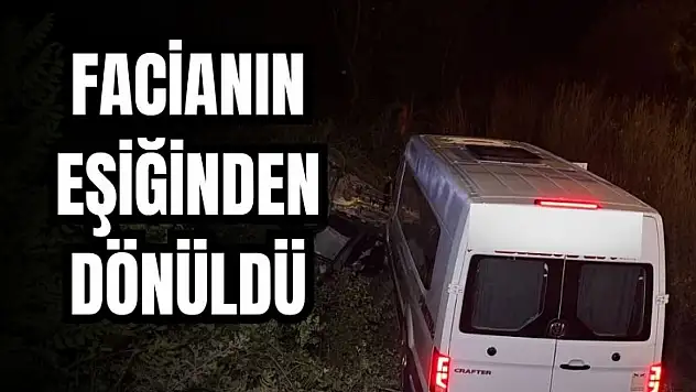 Yolcu minibüsü ile otomobil çarpıştı